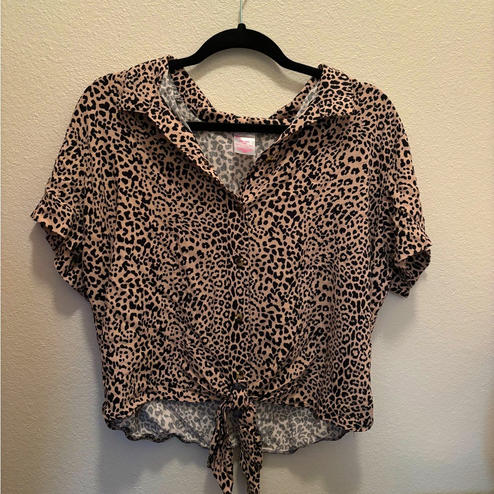 NoBo Animal Print Button Down